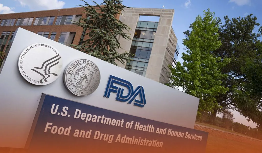 FDA registration process flowchart comparing Class I and Class II medical device classification, including 510(k) submission and establishment listing steps